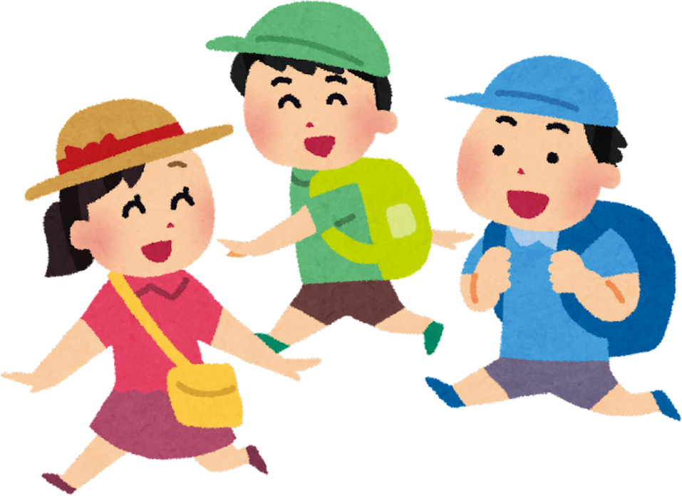 Children on a Field Trip Illustration