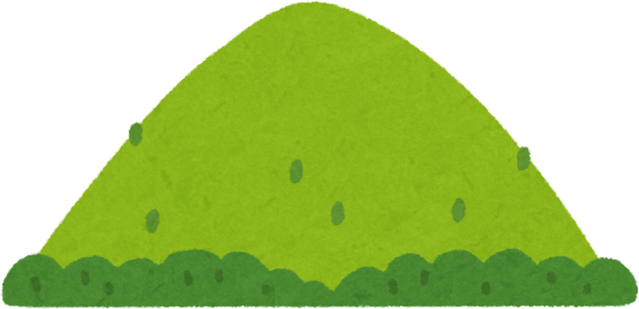 Simple Green Mountain Illustration